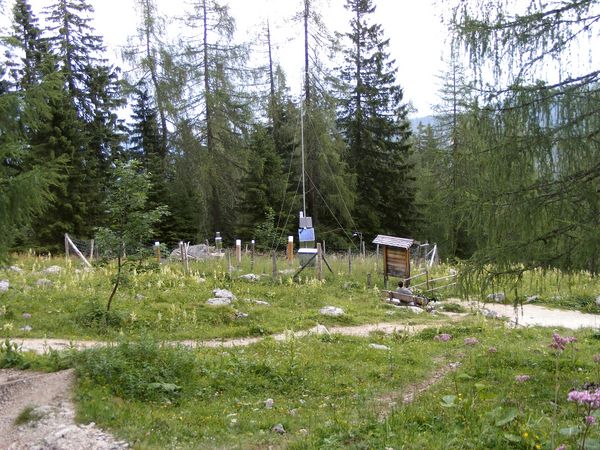 Messstation auf der Intensivmonitoringfläche Berchtesgaden